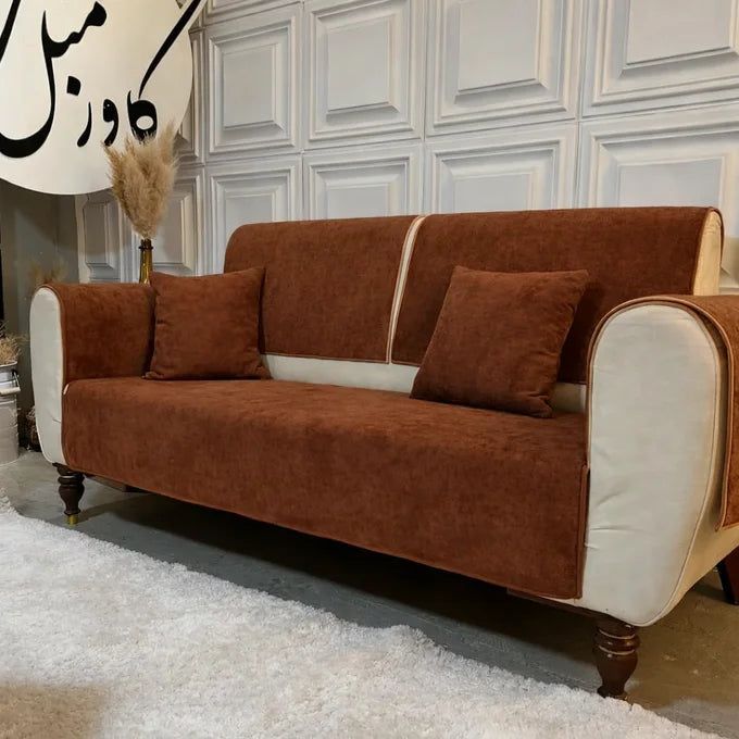 غطاء أريكة مخملي فاخر